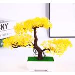 Flores artificiales amarillas de plástico floreadas 