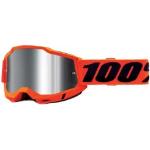 Gafas naranja para moto rebajadas 100% talla M 