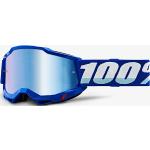 Gafas azules para moto rebajadas 100% 