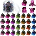 100 Piezas de Mini Clips de Pelo Agarre de Pelo de Plástico con Caja Clips de Cabello Pequeños para Niñas y Mujeres (Multicolor)