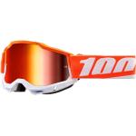 Gafas naranja para moto rebajadas 100% talla M para mujer 