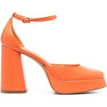 Zapatos naranja de charol de tacón rebajados Roberto Festa talla 39 para mujer 
