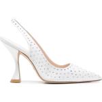 Zapatos blancos de piel de tacón con tacón más de 9cm con logo STUART WEITZMAN con tachuelas talla 39 para mujer 