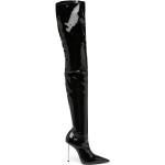 Botas altas negras de goma con tacón hasta 3cm LE SILLA talla 39 para mujer 