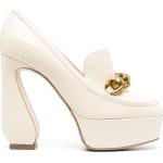 Zapatos blancos de goma de tacón rebajados con tacón más de 9cm con logo talla 38 para mujer 