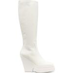 Botas altas blancas de goma rebajadas con cremallera con tacón más de 9cm Gia Borghini talla 39 para mujer 