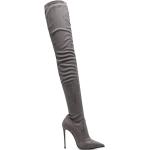 Botas altas grises de goma con tacón más de 9cm LE SILLA talla 41 para mujer 