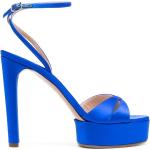 Zapatos azules de piel con plataforma rebajados Casadei talla 39 para mujer 