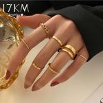 Anillo dorados de oro con cristales vintage para mujer 