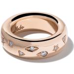 anillo Iconica en oro rosa de 18kt con diamantes
