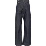 Jeans azul marino de algodón de corte recto ancho W34 largo L32 LEVI´S 501 para hombre 