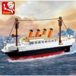 194 Uds. Mini tamaño Titanic crucero modelo bloques de construcción DIY niños juguetes educativos creativos ladrillos