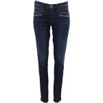 Pantalones ajustados azul marino de algodón informales 2-Biz desteñido talla S para mujer 
