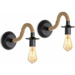 Lámparas LED marrones de hierro de rosca E27 rebajadas vintage 