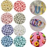 Collares multicolor de sintético de perlas hechos a mano 