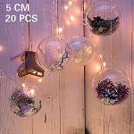 Bolas transparentes de acrílico de Navidad rebajadas 