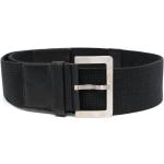 Cinturones negros de algodón con hebilla  con logo Armani Giorgio Armani para mujer 