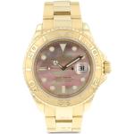 Relojes dorados de oro de pulsera impermeables con fecha Automático brazalete Cronógrafo Rolex para mujer 