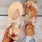 Sandalias beige con plataforma para mujer 