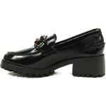 24 HRS - Zapatos mocasín tacón Negros Charol - Cuero para: Mujer Color: PALAK-S Negro Talla: 40