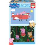 2x Super Puzzle 16 Madeira Peppa Pig - Educa