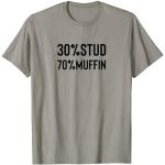Camisetas grises de encaje con encaje  de encaje con tachuelas talla S para hombre 