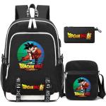 3Pcs/set Anime Dragon Ball Backpack Children Teenager Cartoon Bagpack Waterproof School Bag Backpack Student Boy Girl Schoolbag
