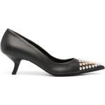 Zapatos negros de piel de tacón rebajados con tacón de 3 a 5cm con logo PINKO con tachuelas talla 39 para mujer 
