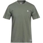 Camisetas verdes de algodón de manga corta New York Yankees manga corta con cuello redondo con logo talla S para hombre 