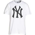 Camisetas blancas de algodón de manga corta New York Yankees manga corta con cuello redondo con logo talla XL para hombre 