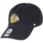 '47 Brand Chicago Blackhawks Adjustable Cap Clean Up NHL Black - One-Size