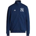 Sudaderas azul marino de poliester cuello alto rebajadas New York Yankees manga larga con cuello alto con logo talla M para hombre 