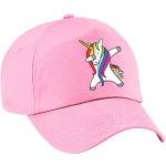 4sold Gorra de béisbol de unicornio colorido para niñas, gorra de béisbol ajustable para niños, gorra de verano para niñas, gorra de béisbol ajustable, 1 rosa, Talla única