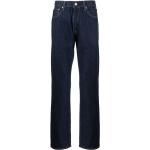 Jeans azules de algodón de corte recto rebajados ancho W32 largo L36 con logo LEVI´S 501 para hombre 