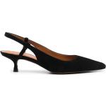 Zapatos negros de piel de tacón con tacón de 5 a 7cm con logo Ralph Lauren Polo Ralph Lauren para mujer 