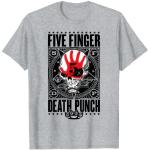 Camisetas grises de encaje con encaje  Five Finger Death Punch de encaje talla S para hombre 