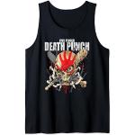 Camisetas negras de encaje con encaje  Five Finger Death Punch sin mangas de encaje talla S para hombre 