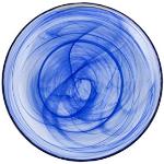 Cubiertos azules de vidrio aptos para lavavajillas 21 cm de diámetro 