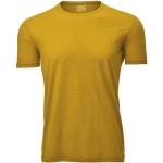 Camisetas deportivas amarillas de merino manga corta talla L para hombre 