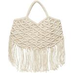 Bolsos beige de algodón de moda rebajados 8 by Yoox con crochet para mujer 