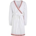 Vestidos cruzados orgánicos blancos de algodón con escote cruzado 8 by Yoox talla XS de materiales sostenibles para mujer 