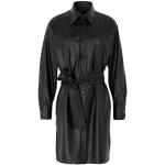 Vestidos negros de piel de manga larga manga larga 8 by Yoox talla XS para mujer 