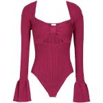 Camisetas body lila de viscosa rebajados tallas grandes de carácter romántico de punto 8 by Yoox talla XS para mujer 