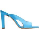 Sandalias azules de poliester de cuero 8 by Yoox talla 38 para mujer 