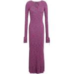 Vestidos estampados morados de viscosa rebajados de verano tallas grandes maxi de punto 8 by Yoox talla XS para mujer 