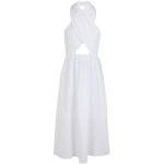 Vestidos orgánicos blancos de algodón por la rodilla por la rodilla sin mangas 8 by Yoox talla XL de materiales sostenibles para mujer 