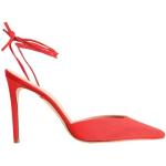 Zapatos destalonados multicolor de tela con tacón de aguja con cordones 8 by Yoox talla 39 para mujer 