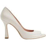 Zapatos blancos de cuero de tacón de primavera 8 by Yoox talla 39 para mujer 