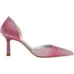 Zapatos rosas de poliester de tacón con tacón de aguja 8 by Yoox con purpurina talla 39 para mujer 