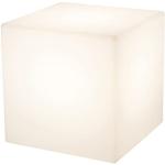 8 seasons Design Shining Cube - Cubo LED (43 cm, E27, luz blanca cálida, luz blanca cálida, cubo luminoso para interior y exterior)
